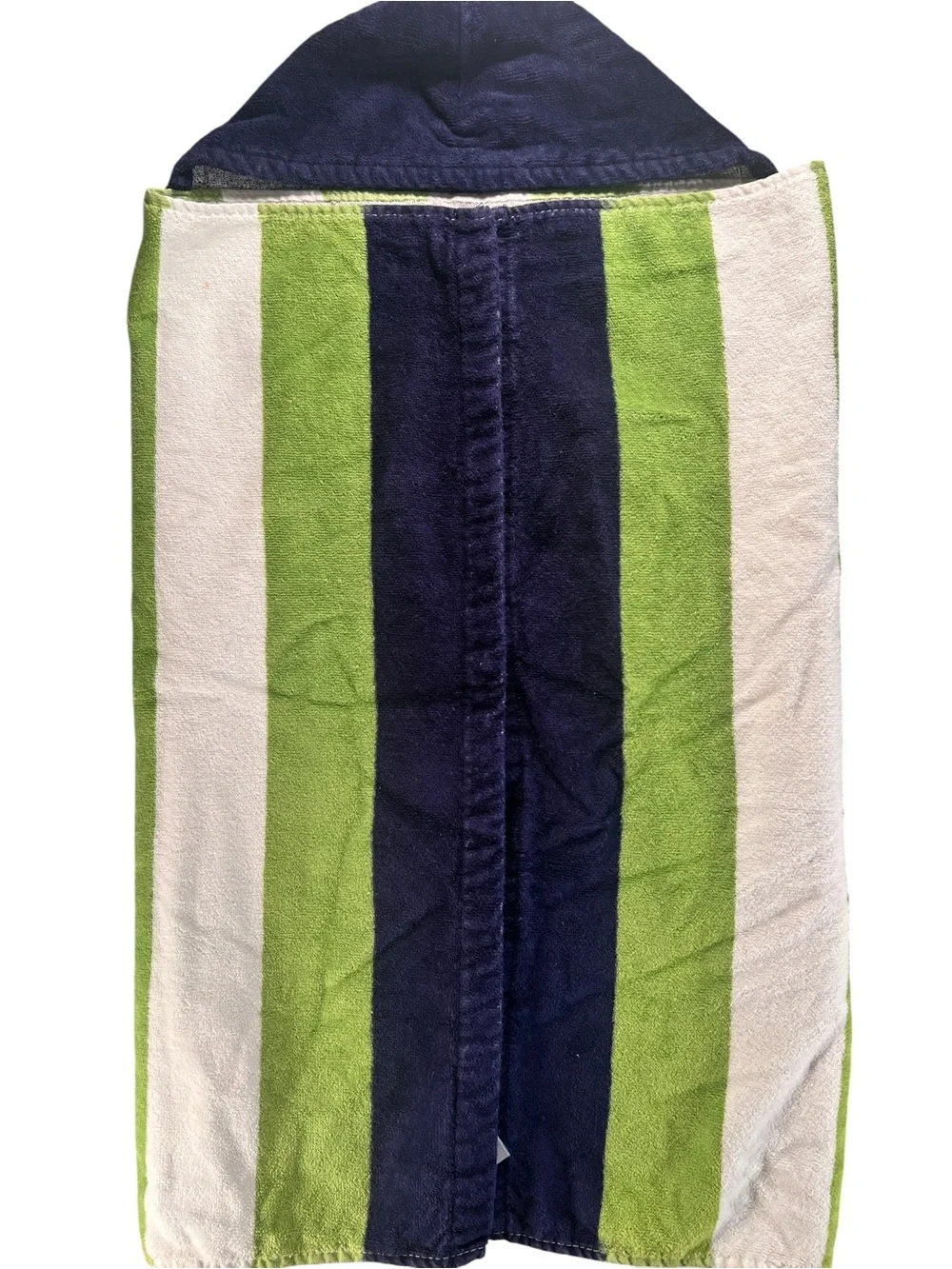 Pottery Barn Kids Hooded Beach Towel 100%Cotton Toddler Turtle Green/Blue Boden